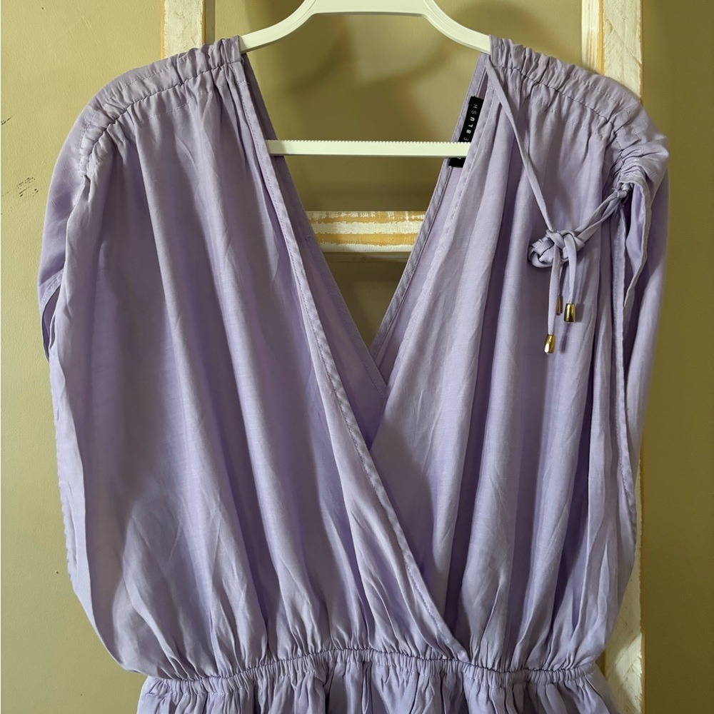 Baby purple romper.
